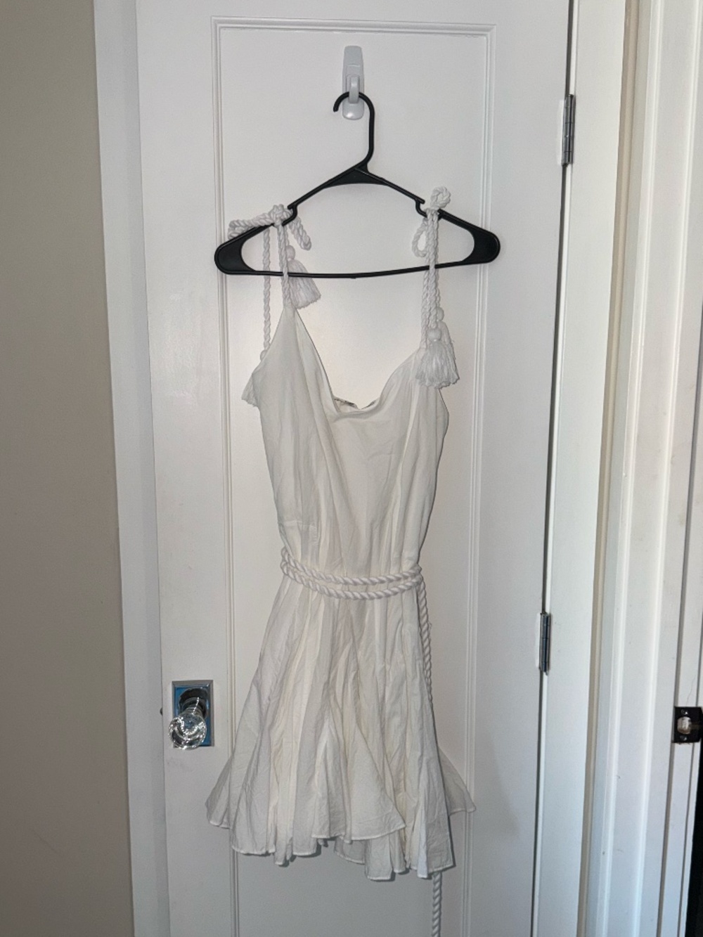 RHODE Casey Sleeveless Mini Dress – White – Size M